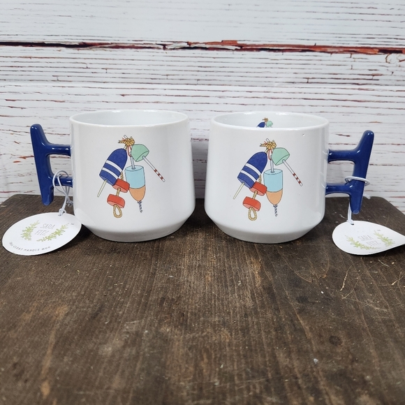 Sara Fitz Nautical Mug Set - Picture 1 of 6